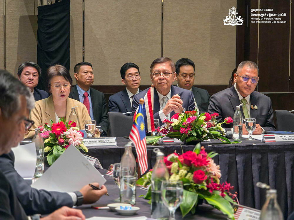 Deputy PM Prak Sokhonn Attends Four-Party Meeting on Cambodia-Thailand Peace