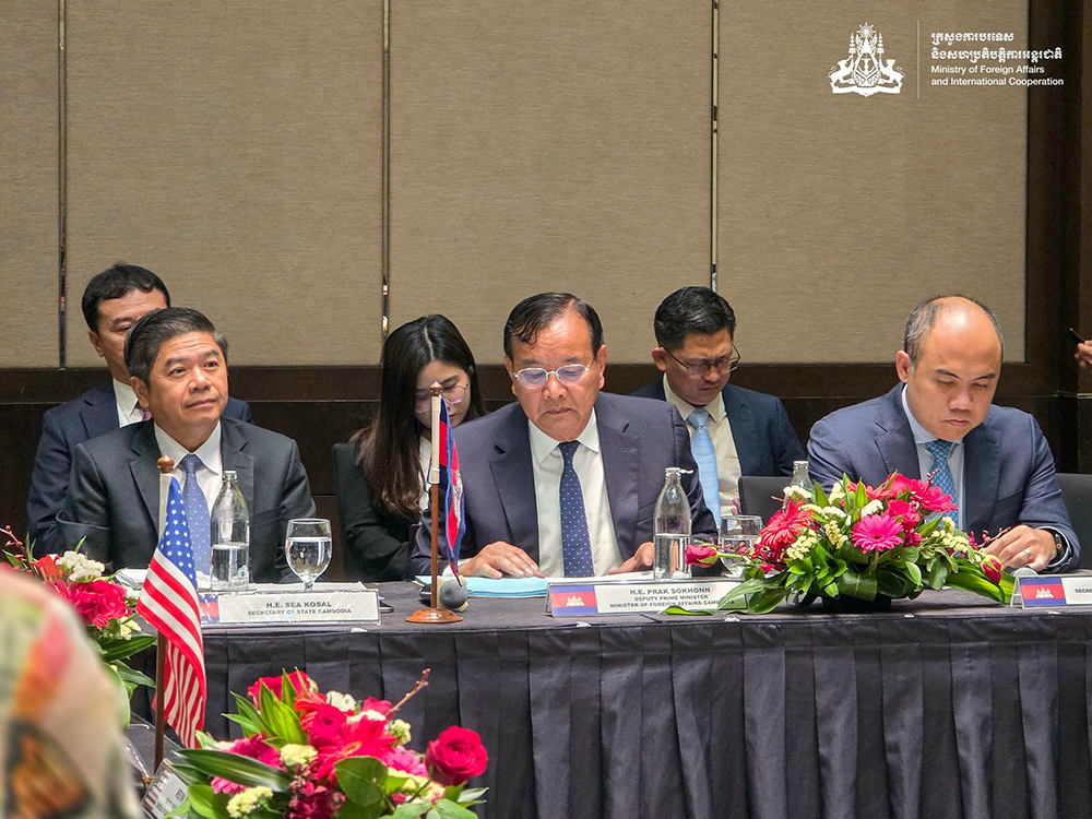 Deputy PM Prak Sokhonn Attends Four-Party Meeting on Cambodia-Thailand Peace