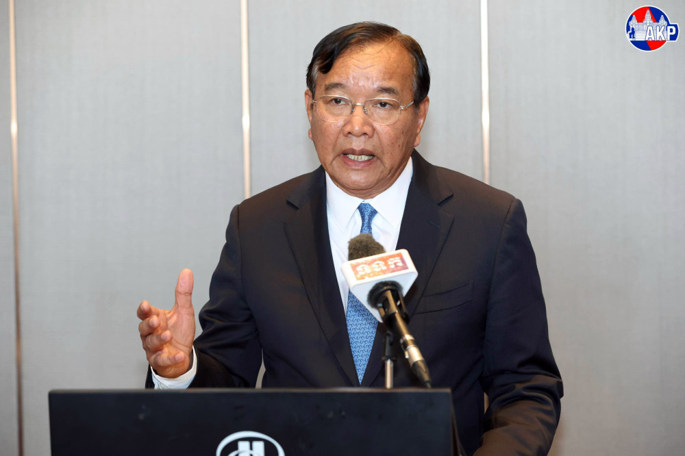 Deputy Prime Minister H.E. Prak Sokhonn, Minister of Foreign Affairs and International Cooperation, during a special interview with the National Television of Cambodia (TVK) on the afternoon of December 29, 2025