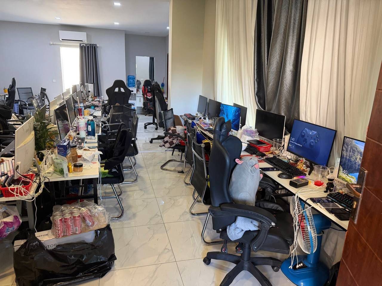 Joint Forces Detain 75 Thai Nationals Over Online Scam Operations