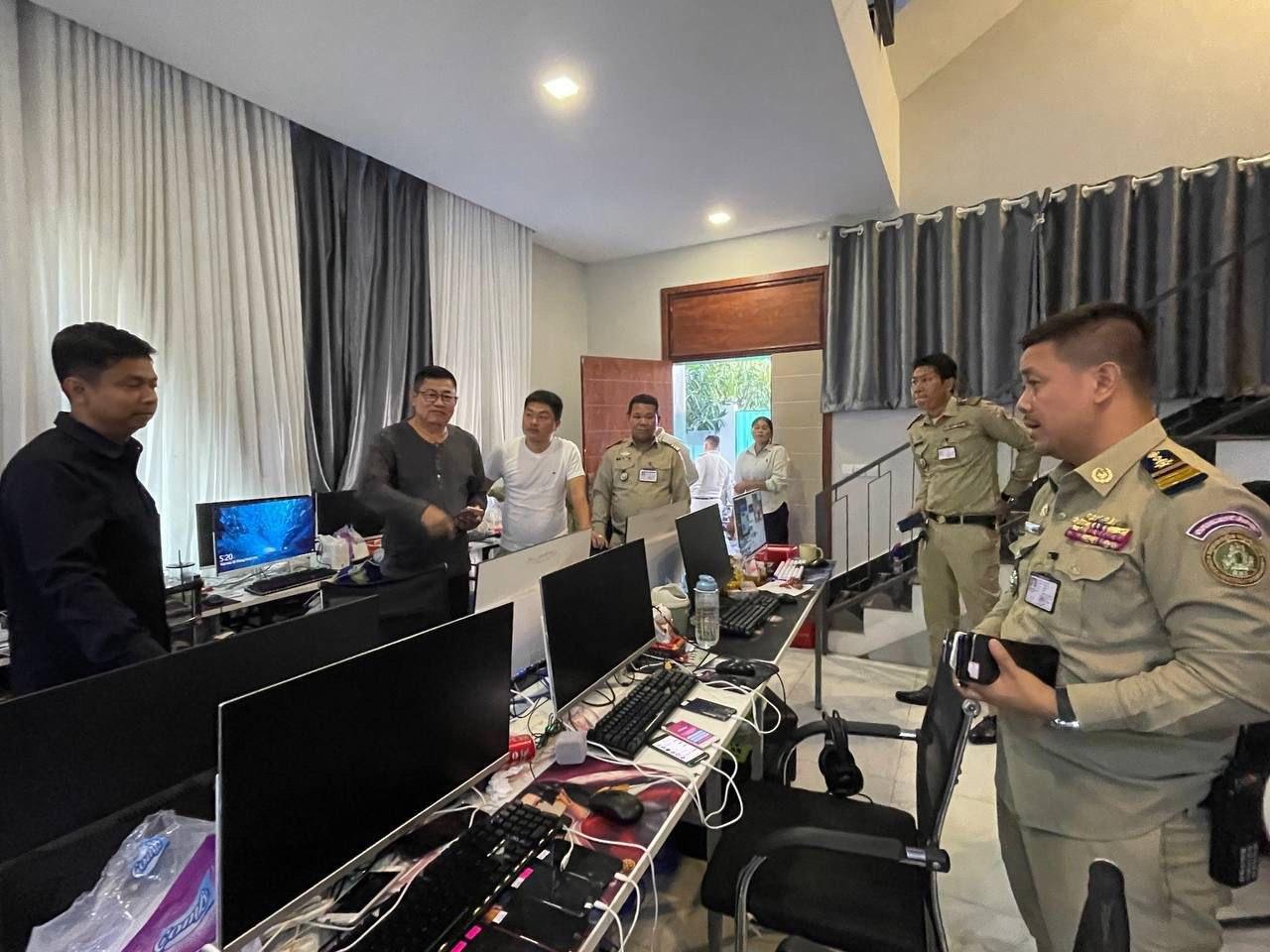 Joint Forces Detain 75 Thai Nationals Over Online Scam Operations