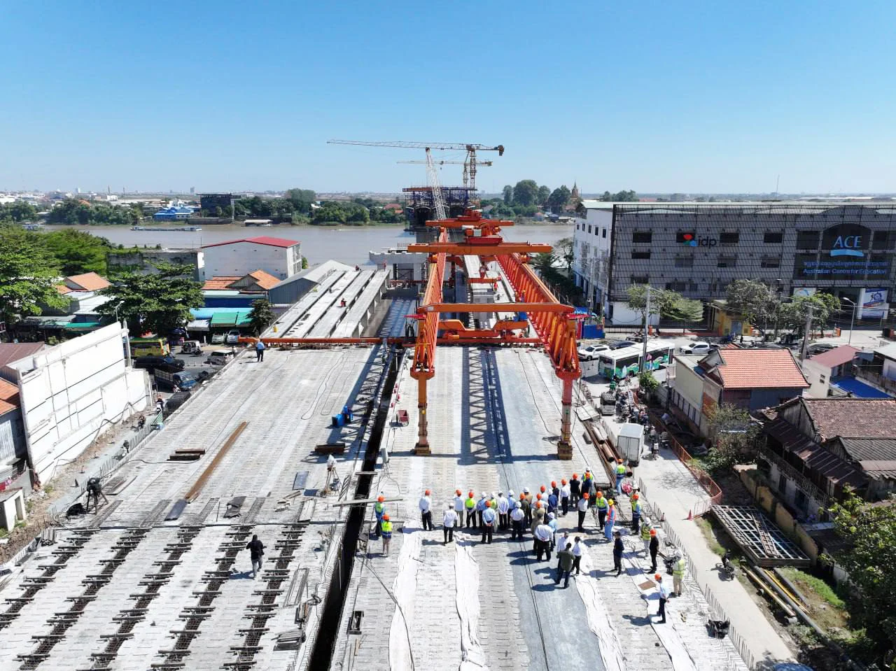 $60M Bassac River Bridge 53% Complete, Aims for Early Finish