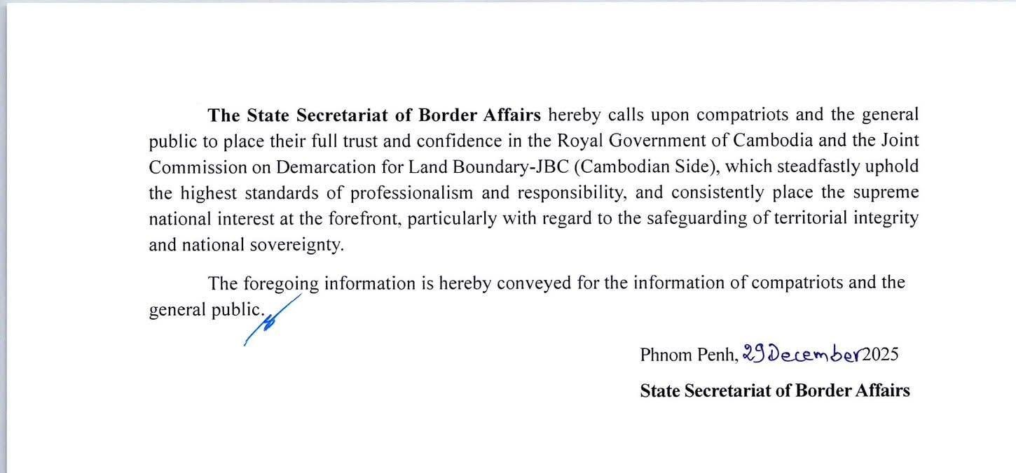 Cambodia and Thailand to Convene Urgent Border Demarcation Talks in Siem Reap