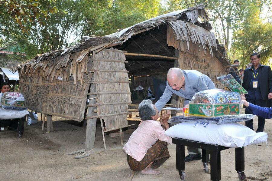 King Sihamoni Donates $100K to CRC for Border Refugees