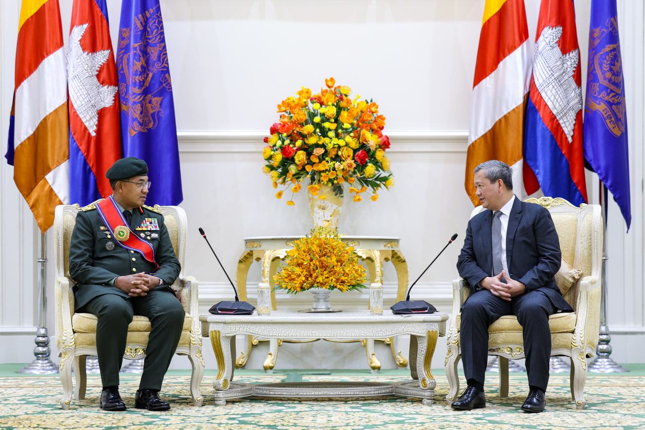 Prime Minister Hun Manet Meets Malaysian Armed Forces Chief in Phnom Penh